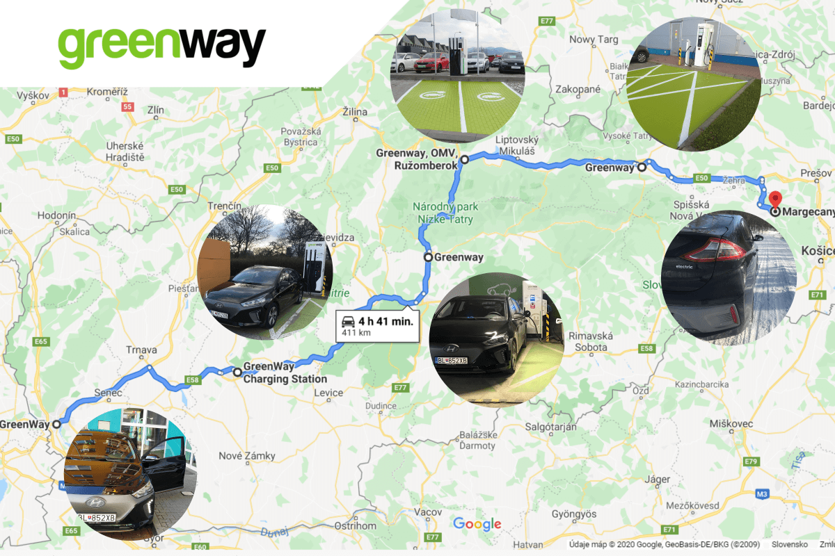 Víkend s Elektromobilom – z Bratislavy do Margecian s GreenWay